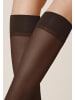 Kunert Feinkniestrümpfe Cotton Sole 20 hautsympatisch in Black