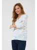 Kaffe Bluse langarm KAedita Regular fit in Soft Chambray / Chalk Graphic