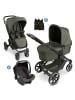 ABC-Design 3in1 Kombi-Kinderwagen-Set Sierra All in in green