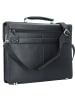 Esquire Oxford Aktentasche Leder 40 cm Laptopfach schwarz