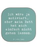 Mr. & Mrs. Panda Glas-Untersetzer Spruch Motivationsbett mit Spruch in Meeresbrise