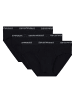 Emporio Armani 3er Pack Brief in Schwarz