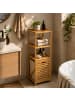 NUXIO Wäschekorb aus Bambus in Beige, (B) 35 x (H) 118 x (L) 32 cm