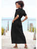 LASCANA Hemdblusenkleid in schwarz
