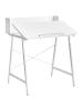 Beliani Schreibtisch ALAND in Weiß - (W) 80 x (H) 94 x (L) 62 cm