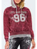 Cipo & Baxx Kapuzensweatshirt in Burgundy