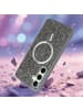 cadorabo Hülle für Samsung Galaxy S24 FE Glitzer Schutzhülle in Grau