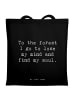 Schultertasche Spruch Geborgenheit in der Natur... in Schwarz