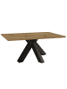 58 aufm Kessel ESSZIMMERTISCH Elda 2 140 x 90 x 75 Esstisch Schwarzstahl/Asteiche