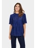 SAINT TROPEZ Kurzarm-Bluse IlseSZ Lockere Passform in Midnight Sail