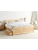 Beliani 5-tlg Doppelbett OLENDON in Braun