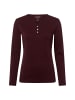 Langarmshirt in bordeaux