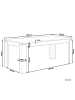 Beliani Esszimmertisch VITON in Braun - (W) 90 x (H) 78 x (L) 180 cm
