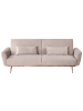 Beliani 3-Sitzer Sofa EINA in Beige/Kupfer - (W) 210 x (H) 86 x (L) 81 cm