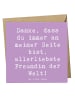 Mr. & Mrs. Panda Grußkarte Spruch Beste Freundin mit Spruch in Lavendeltraum
