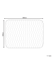 Beliani Topper FRESHGUARD MICRO in Weiß - (W) 140 x (H) 1 x (L) 200 cm