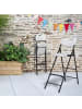 relaxdays 2 x Barhocker in Weiß - (B)44,5 x (H)118 x (T)82 cm