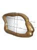 KADIMA DESIGN Wandspiegel Asymmetrisch 100x57 cm Metall Design Hängespiegel ,