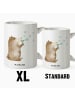 Mr. & Mrs. Panda XL Tasse Bär Seifenblasen ohne Spruch in Weiß