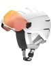 Atomic Skihelm mit Visier in weiss