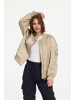 MANISA Damen Shiny Blouson in hell-beige