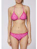 Chiemsee Gemustertes Triangel-Bikini-Top in Pink