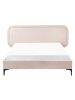 Beliani Doppelbett SUZETTE in Beige - (W) 188 x (H) 98 x (L) 212 cm
