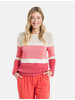 Gerry Weber Pullover Langarm Rundhals in Lila/Pink/Ecru/Weiss Ringel