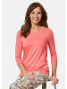 GOLDNER Kurzgröße:  Trageangenehmes Viskoseshirt mit Elasthan in koralle