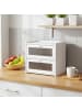 relaxdays Brotkasten in Weiß – (B)36,5 x (H)34 x (T)24 cm