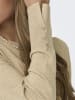 JACQUELINE de YONG Strickpullover Rundhals Knopfdetails Knit Fit in Beige