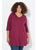 Ulla Popken Longshirt in dunkle beere