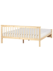 Beliani Doppelbett OLENDON in Braun - (W) 189 x (H) 82 x (L) 206 cm