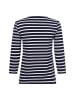 März Langarmshirt in marine weiß