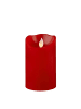 STAR Trading LED Kerze Twinkle Echtwachs in rot - H: 12,5cm