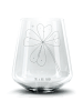 Mr. & Mrs. Panda Glas Blume Kleeblatt ohne Spruch in Transparent