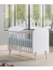 58 aufm Kessel BABYBETT Karilynn 129x94x68 aus MDF+Massivholz in Weiß