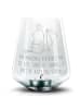 Mr. & Mrs. Panda Windlicht Glas Fledermaus Sitzen mit Spruch in Transparent