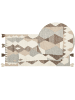 Beliani Kelim ARALEZ in Bunt/Beige/Braun - (W) 80 x (L) 150 cm