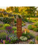 relaxdays Gartendeko "Der schönste Weg" in Braun - (B)20 x (H)55 x (T)15 cm