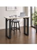 VCM  Bartisch Salia Stehtisch 138 x 50 Salia in Schwarz / Weiß