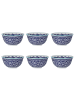 Butlers Schale ORNAMENTS 6er-Set in Blau