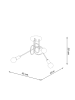 Nice Lamps Kronleuchter KNOT 3 weiß H 958