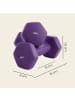 SONGMICS 2er-Set: Hanteln Stefan in Aschlila - (B)8 x (H)7.5 x (T)16 cm