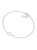 Elli Armband 925 Sterling Silber Hirsch, Rentier, Schneeflocke in Silber