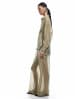 KOTON HOSEN in Khaki Gemustert