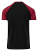 Urban Classics T-Shirts in blk/burgundy