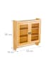 relaxdays Bambus Hängeschrank in Natur – (B)60 x (H)63 x 18 cm