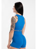 Gorilla Wear Olivia Nahtloses Crop-Top – Blau