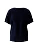 Oui Leinen T-Shirt in darkblue
